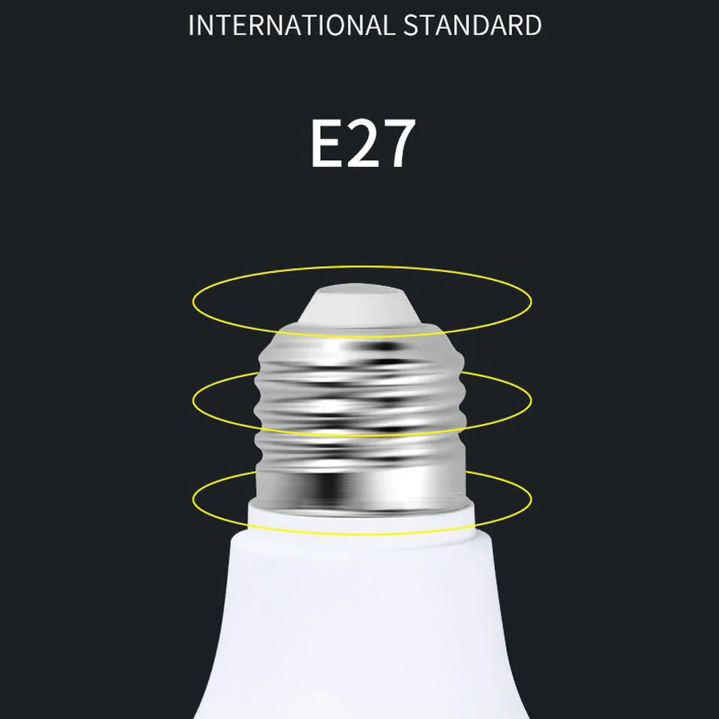 مصباح LED عالي السطوع من DecorBites™ بقوة 100 واط، بقاعدة E27، لإضاءة المنزل والمطبخ والمرآب