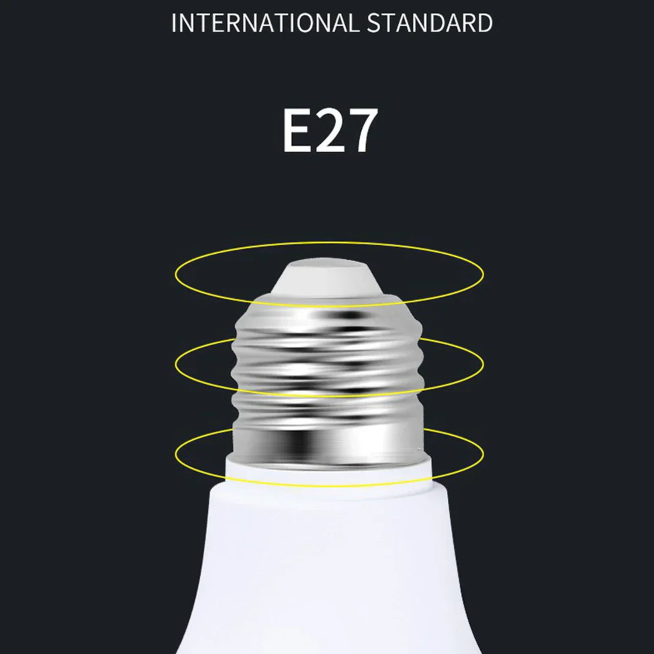 مصباح LED عالي السطوع من DecorBites™ بقوة 100 واط، بقاعدة E27، لإضاءة المنزل والمطبخ والمرآب