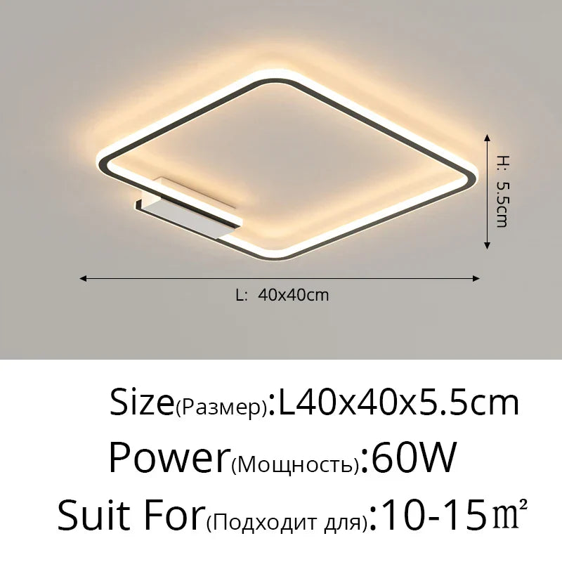 DecorBites™ Indoor Ceiling Lamp: Modern Lighting Fixture for Living Room, Bedroom, and Dining Room