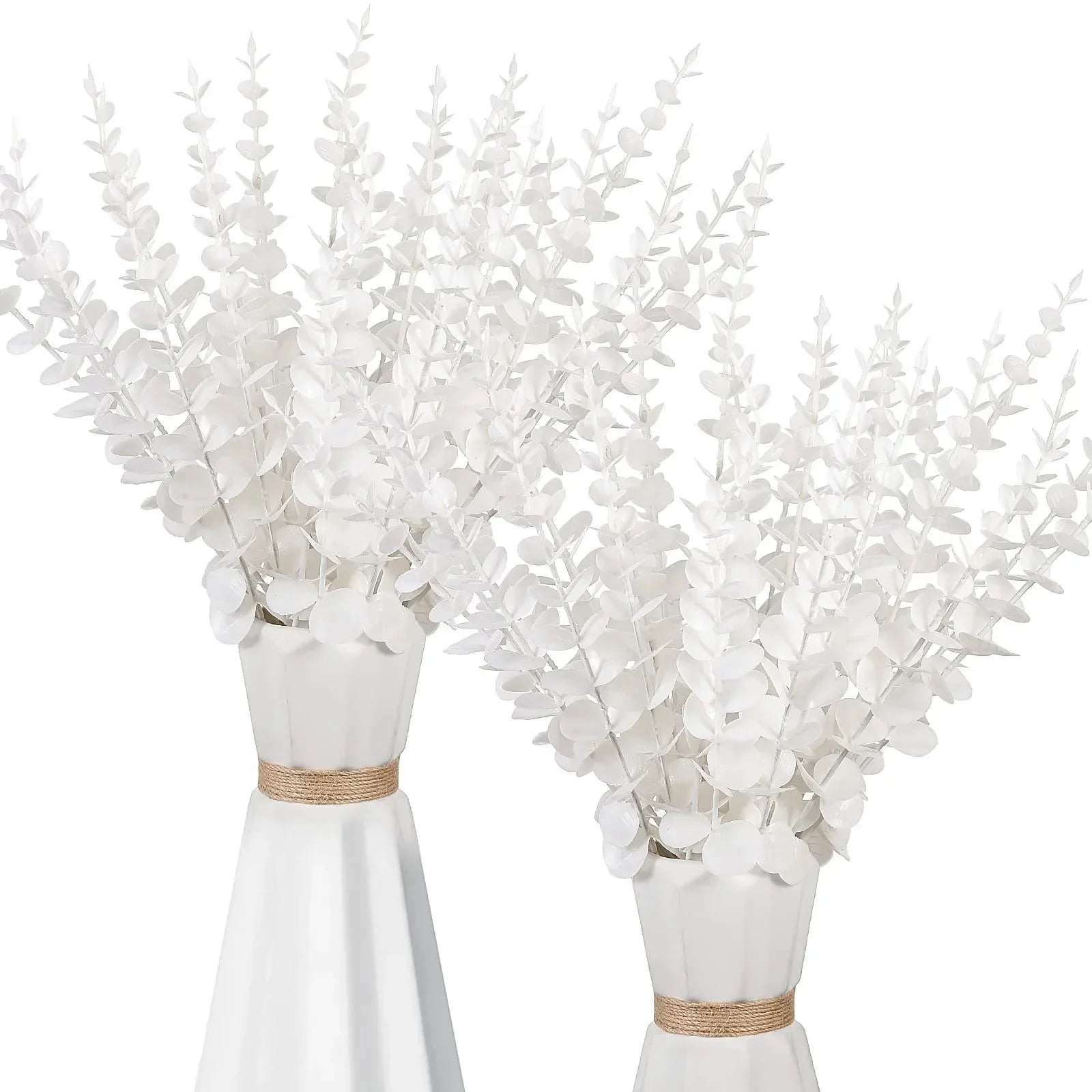 DecorBites™ ساق أوراق الأوكالبتوس الذهبية ×10 - ديكور صناعي لحفلات الزفاف الخريفية يمكنك تنفيذه بنفسك
