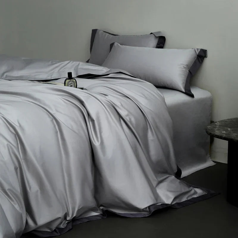 DecorBites™ Egyptian Cotton Hotel Style Bedding Set 1000TC Queen King Duvet Cover Sheet Pillowcases