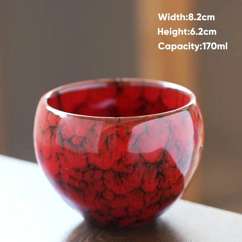 DecorBites™ 170ml Ceramic Coffee Cup Kung Fu Tea Cups Pottery Drinkware Egg Style