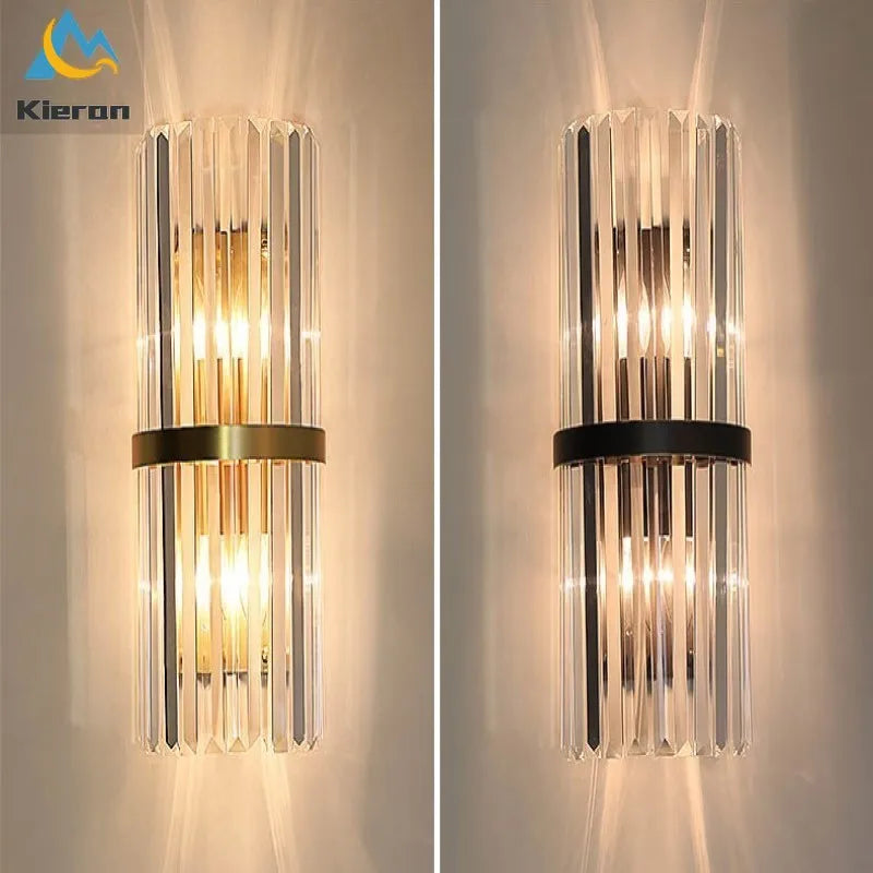 DecorBites™ Crystal LED Wall Lights: Modern 40CM Bedroom Living Room Lamp