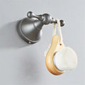 DecorBites™ Gray Bathroom Accessories Set: Towel Rack, Toilet Brush Holder, Shelf, Soap Dish