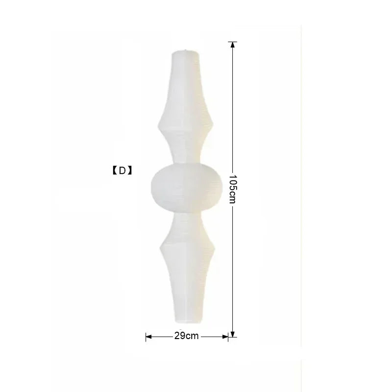 DecorBites™ مصباح معلق ياباني وابي سابي LED E27 سقف ورق الأرز معلق من نوجوتشي أكاري