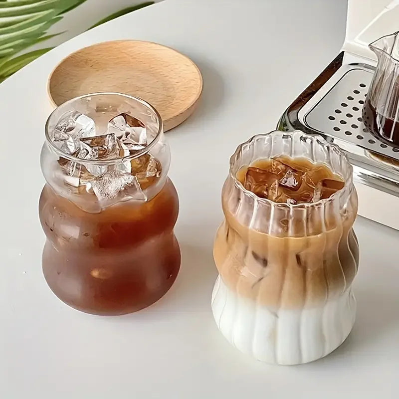 DecorBites™ 500ML Ins Glass Cup - Set of 1 | Heat-Resistant Tumbler for Various Beverages