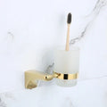 طقم أدوات حمام ذهبي DecorBites™‎: رف مناشف، رف، حامل ورق، حامل مناديل، حامل فرشاة تواليت
