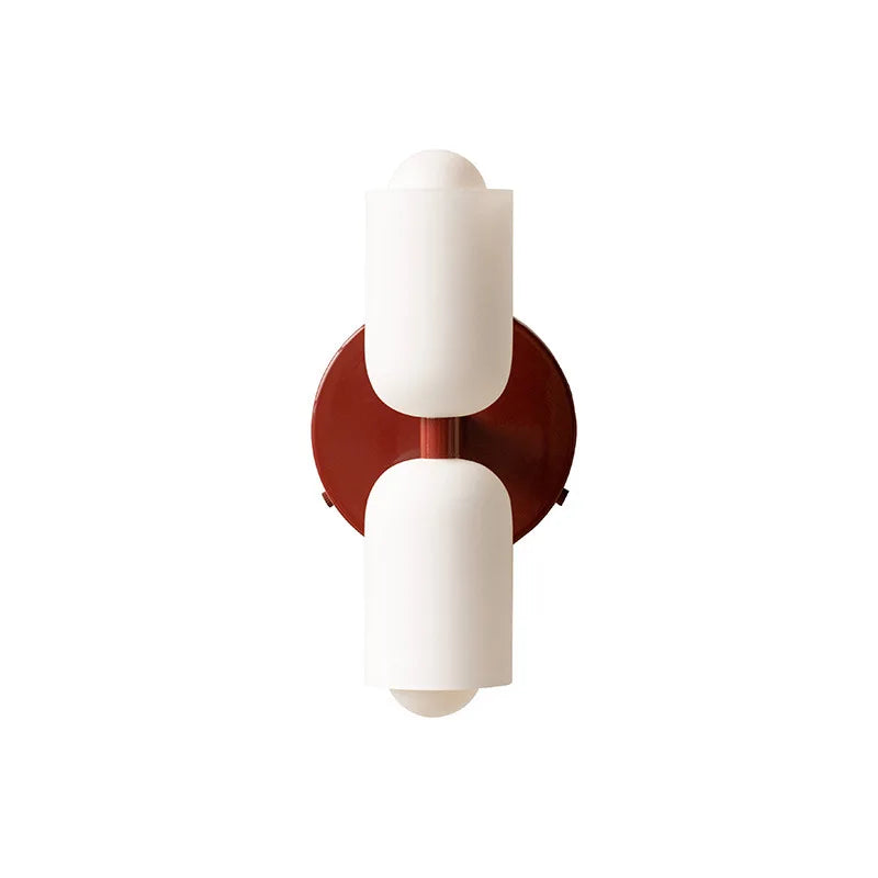 DecorBites™ French Cream Double Headed Glass Wall Lamp for Bedroom and Living Room