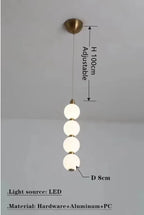 Nordic Magic Bean Round Gold Pendant Light