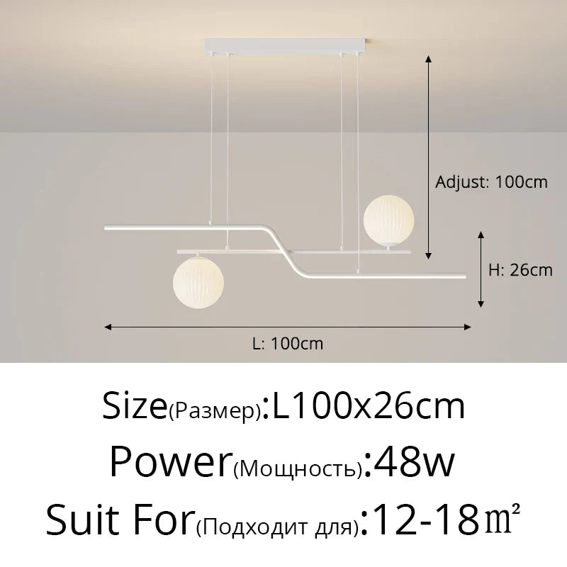 ثريا LED من DecorBites™: إضاءة داخلية عصرية لغرفة المعيشة والمطبخ والدرج