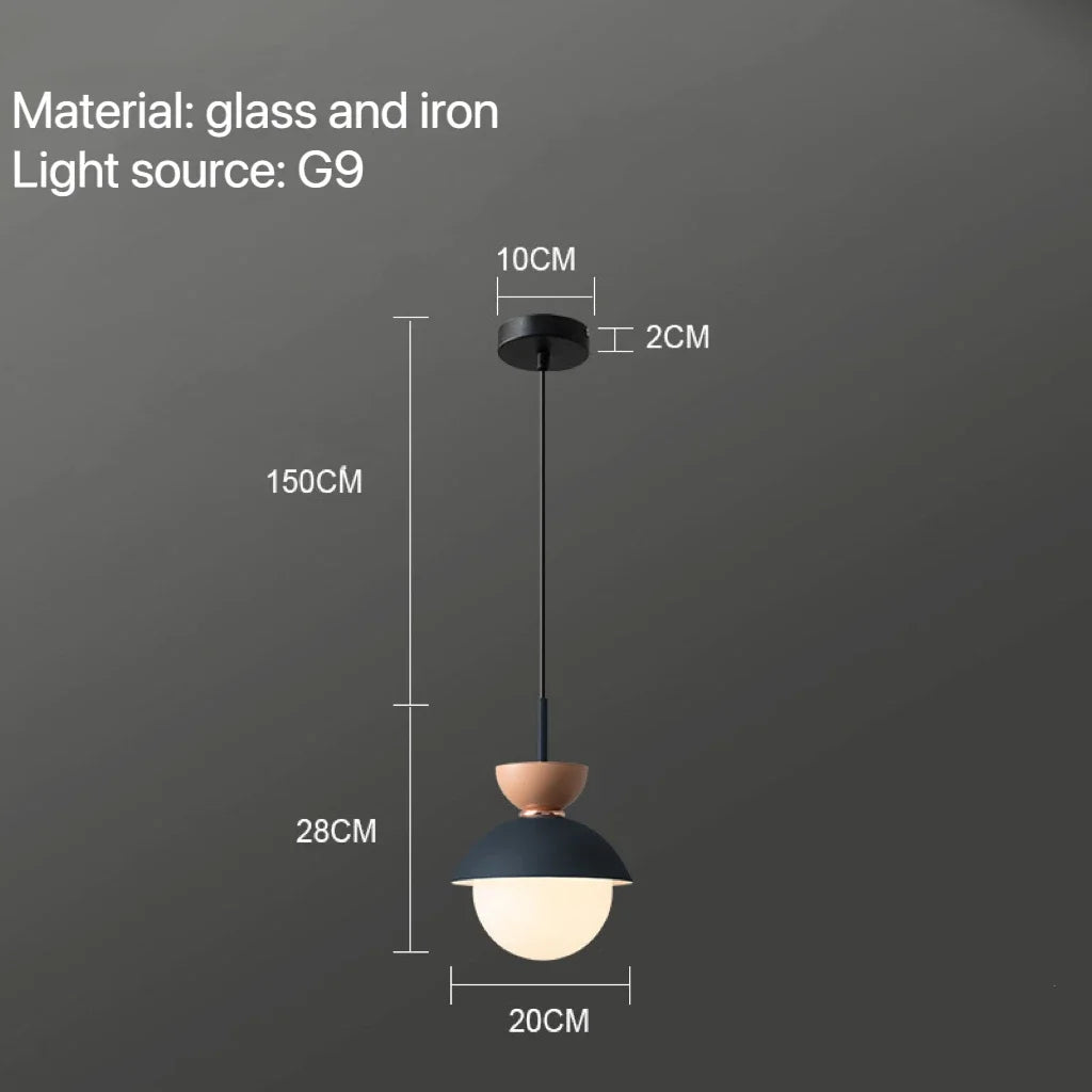DecorBites™ Glass Ball Pendant Lamp: Modern Nordic Light Fixture for Home Decor, Kitchen, Dining, Bedroom
