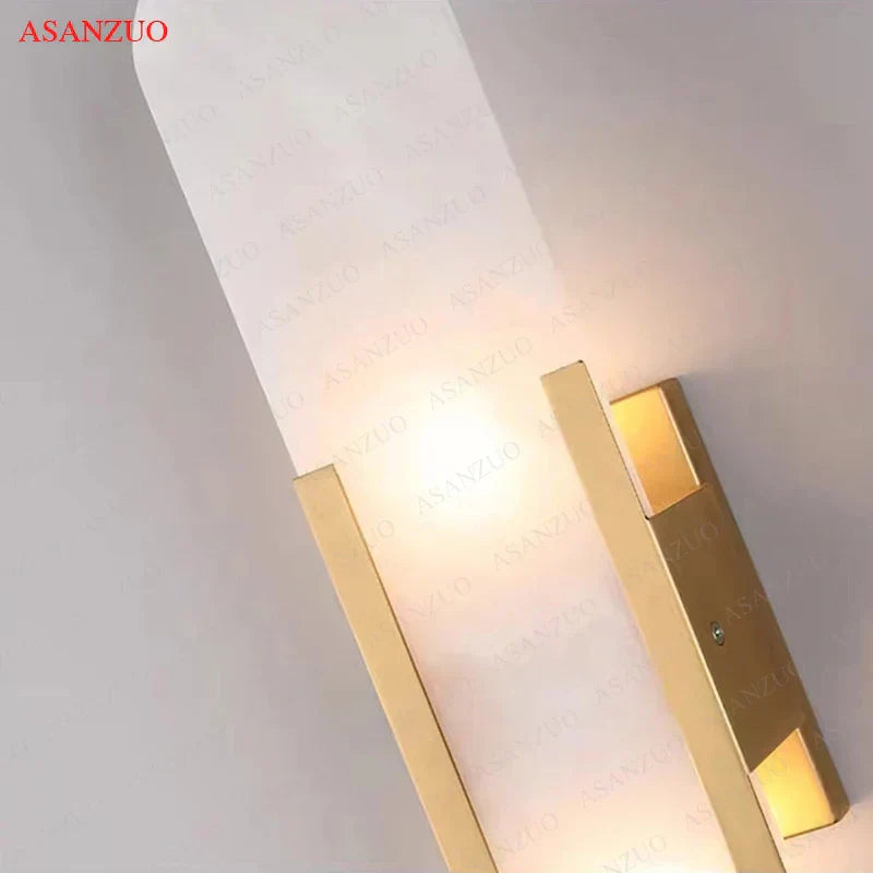 Appliques murales en pierre de jade DecorBites™ pour la décoration de chambres à coucher, de salons et d'hôtels