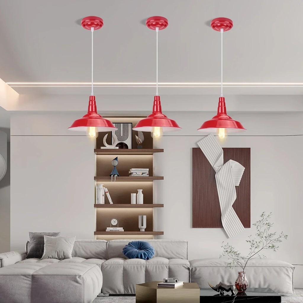 مصباح سقف صناعي DecorBites™: ثريا بتصميم علوي (لوفت) عصرية ريترو للمطبخ وغرفة المعيشة.