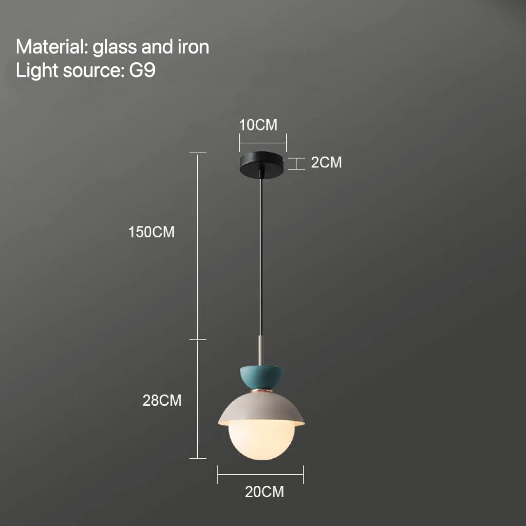DecorBites™ Glass Ball Pendant Lamp: Modern Nordic Light Fixture for Home Decor, Kitchen, Dining, Bedroom