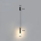 Modern Long Double Spotlight Pendant Light in Black/Gold