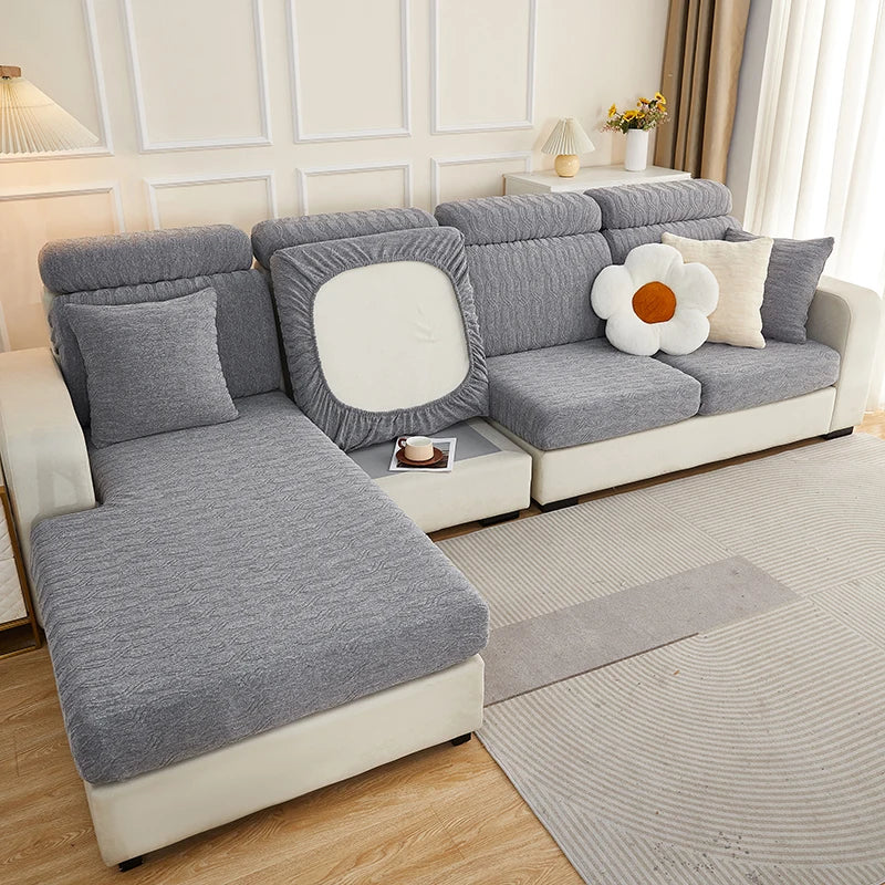 DecorBites™ Jacquard Sofa Seat Cover Furniture Protector Stretch Washable Slipcovers