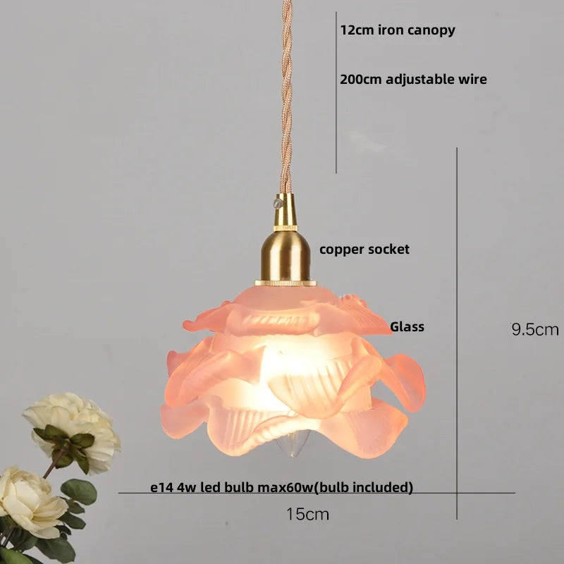 DecorBites™ Amber Glass LED Pendant Light - Nordic Modern Balcony Foyer Coffee Wall Lamp