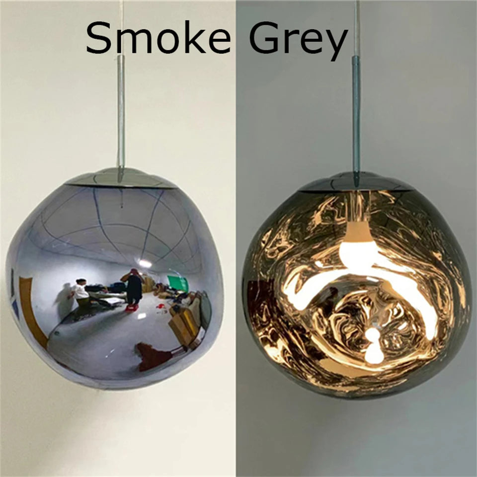 Nordic Lava Pendant Light in Plated PVC Finish