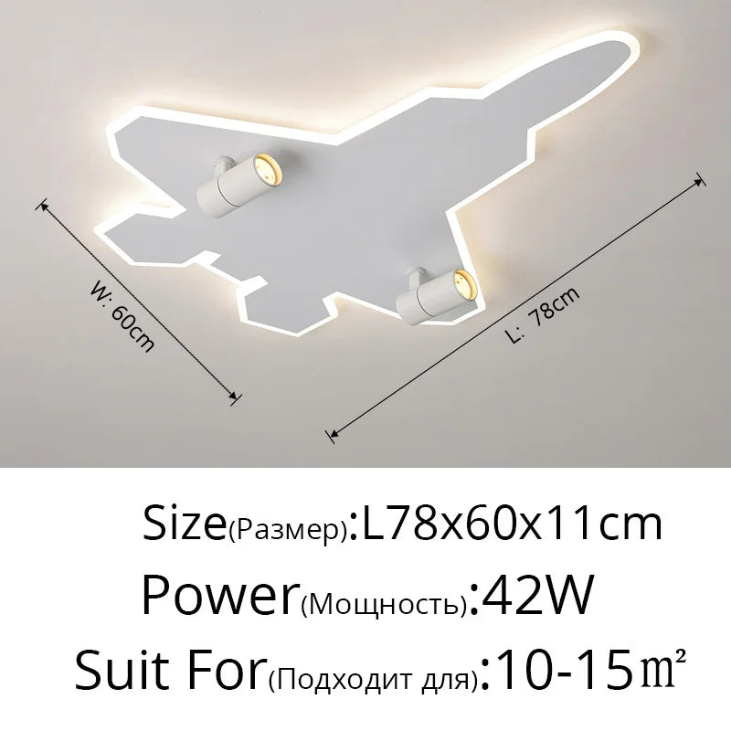DecorBites™ مصابيح سقف للأطفال برسومات كرتونية لغرفة نوم الأولاد إضاءة LED إبداعية لحماية العين