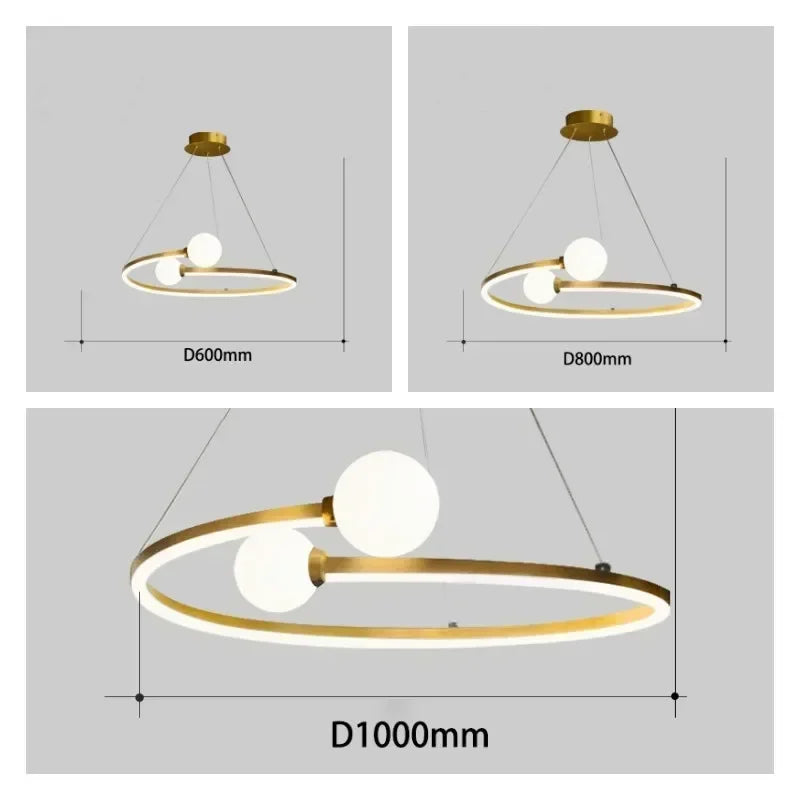 ثريا إضاءة LED حديدية DecorBites™، مثالية لغرفة المعيشة، المطعم، غرفة الدراسة، المطبخ، المرآب