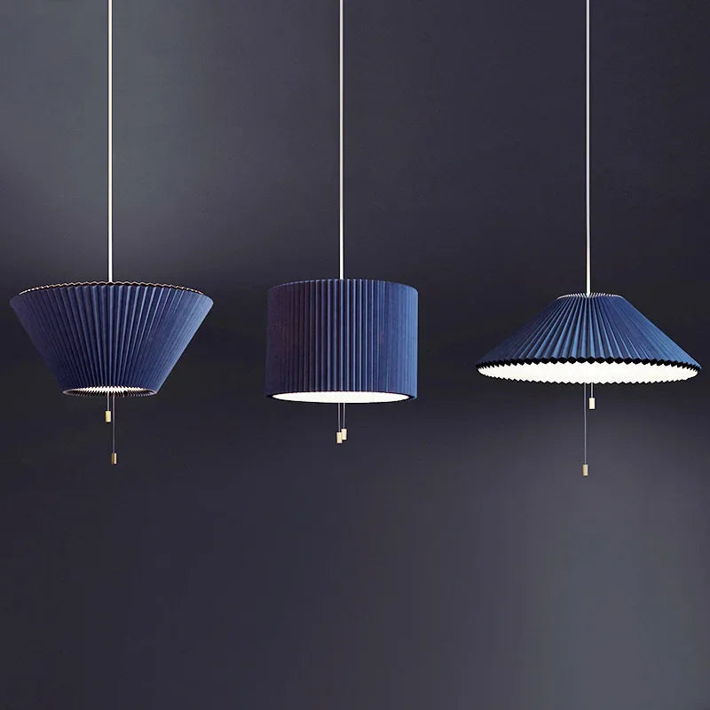 DecorBites™ Deformed Fabric Umbrella Chandeliers LED Lamp for Home Lighting