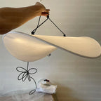 Japanese Wabi-Sabi Silk Tyvek Pendant Light