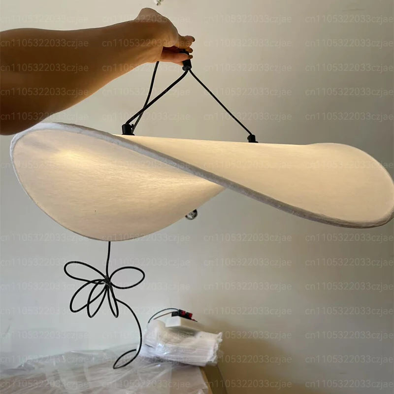 Japanese Wabi-Sabi Silk Tyvek Pendant Light