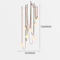 DecorBites™ ثريا غرفة المعيشة بتصميم وادي سابي دوبلكس مصباح سقف نورديك