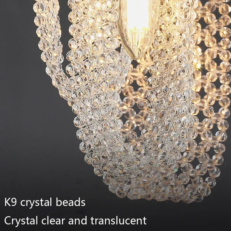 DecorBites™ Crystal Tassel Pendant Lamp - Luxury Bedroom and Restaurant Table Light