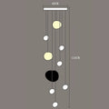 Modern Acrylic Staircase Multi-Light Pendant Chandelier