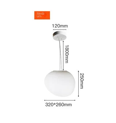 DecorBites™ Glass Ball LED Pendant Light for Modern Living Room Décor