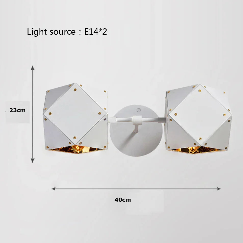 DecorBites™ Cube LED Pendant Light: Art Deco Hanging Lamp for All-Match Style
