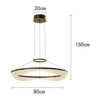Modern Sculptural Ring Pendant Light Chandelier