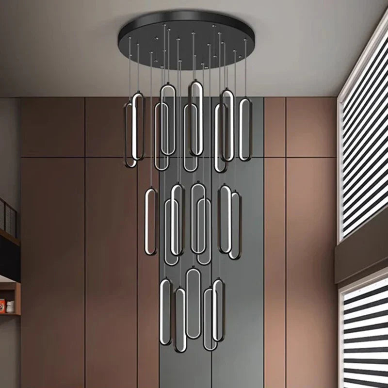 ثريات معلقة LED من DecorBites™ لغرفة المعيشة والسلالم والإضاءة الداخلية