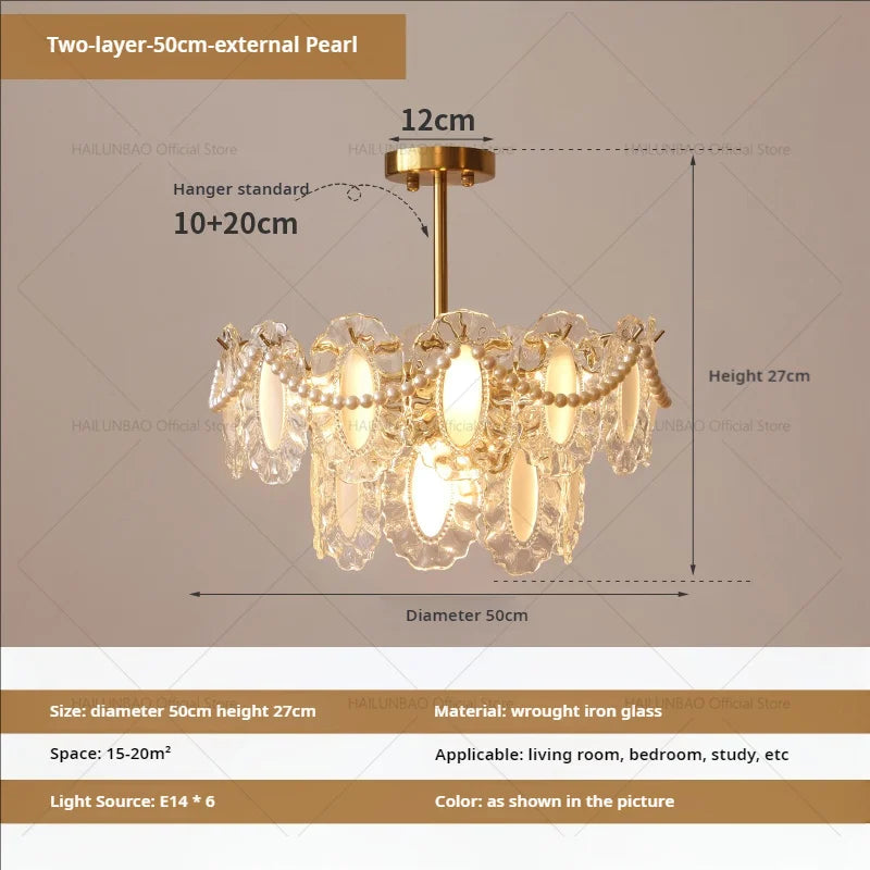 DecorBites™ Cream Wind Crystal Chandelier - Elegant French Design for Luxury Living Spaces