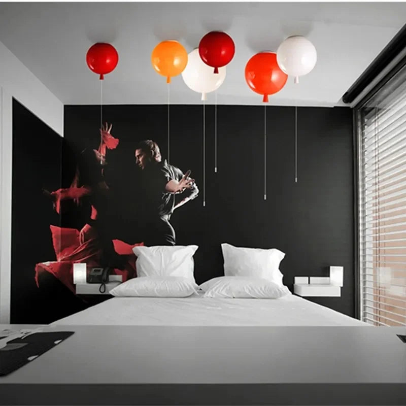 DecorBites™ Kids' Balloon Pendant Chandelier LED Hanging Lamp for Living Room