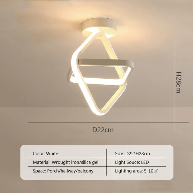 ثريا سقف LED DecorBites™ مصباح غرفة نوم حديث ديكور داخلي إضاءة مثبتة على السطح