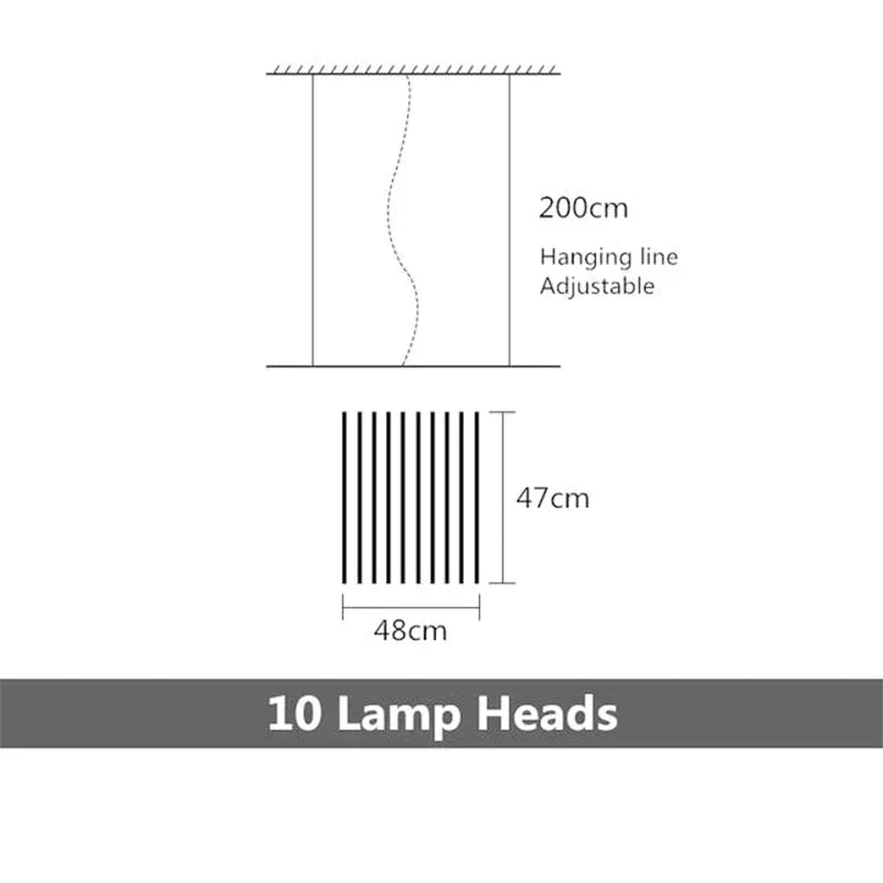 ثريا سقف LED DecorBites™ لجزيرة المطبخ، غرفة المعيشة، غرفة الطعام، إضاءة البار