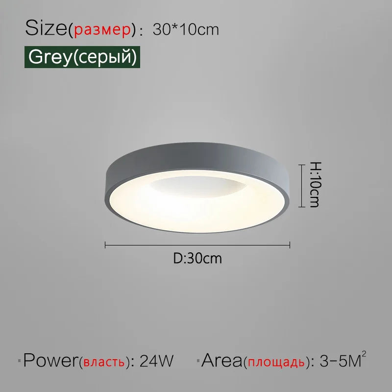 DecorBites™ 2023 Minimalist Round Dining Room Master Bedroom Ceiling Lamp