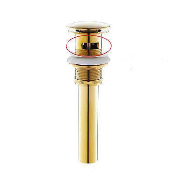 DecorBites™ Black & Gold Basin Faucet: 3 Hole Waterfall Bathroom Sink Tap, Total Brass