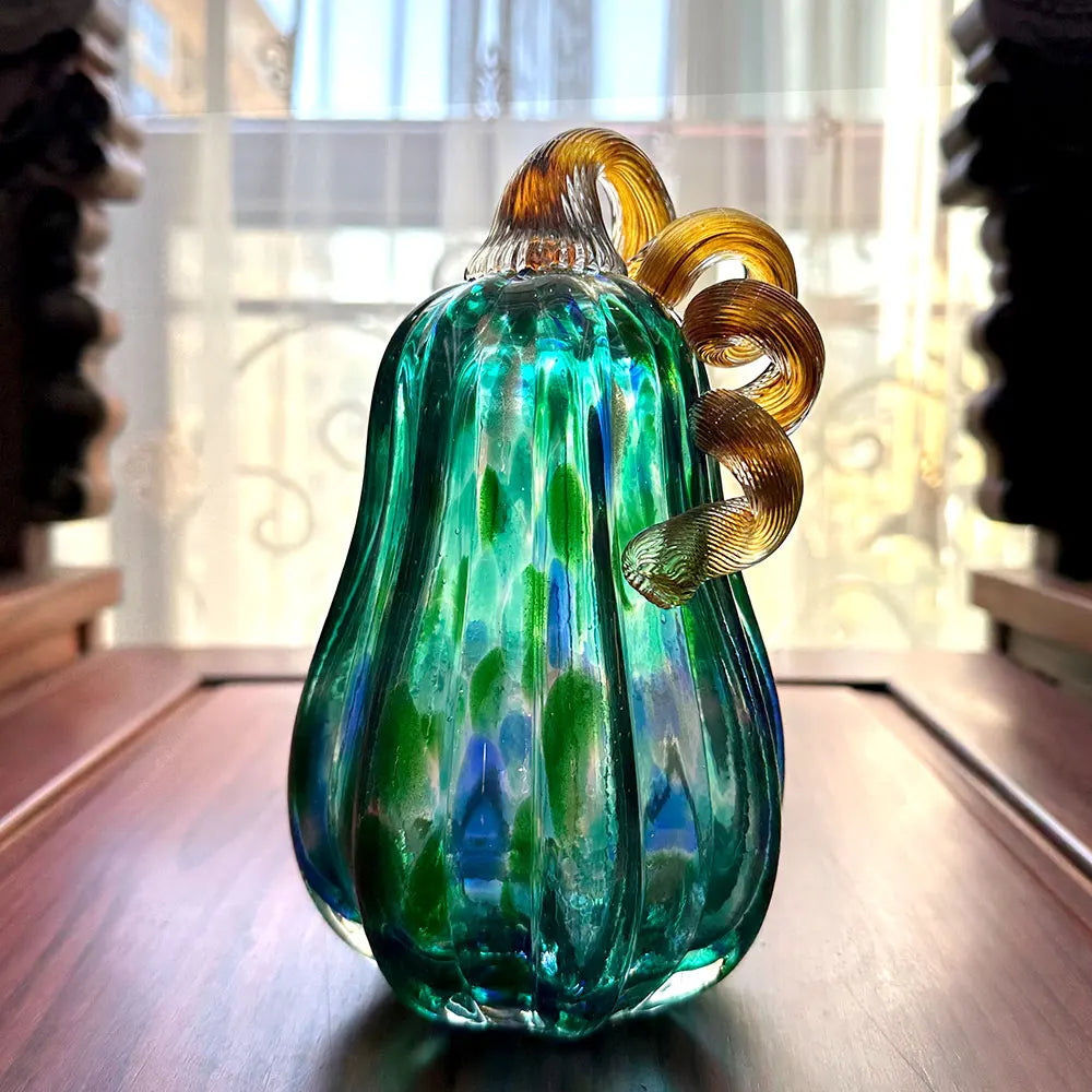 Figurines de citrouilles en verre faites à la main DecorBites™ Statues de collection Décoration d'intérieur