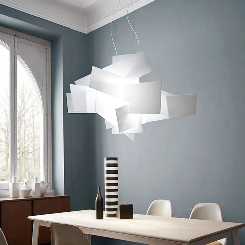 DecorBites™ Acrylic Leaf Pendant Lamps: Modern Ceiling Hanging Light for Kitchen Island & Living Room