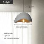 Wabi Sabi White Or Gray Sculpted Pendant Light
