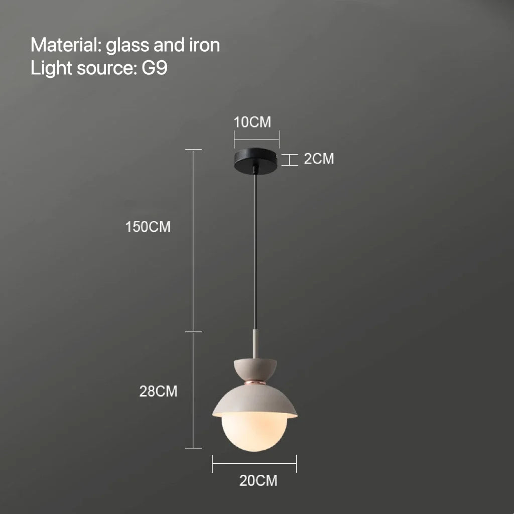 DecorBites™ Glass Ball Pendant Lamp: Modern Nordic Light Fixture for Home Decor, Kitchen, Dining, Bedroom