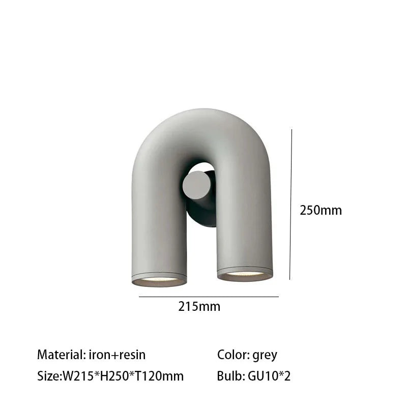 DecorBites™ Cirkus Tube Wall Sconce: إضاءة ليلية بسيطة ومصباح قراءة بجانب السرير