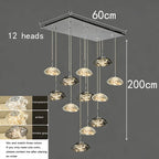 Modern Crystal Multi-Light Pendant Chandelier