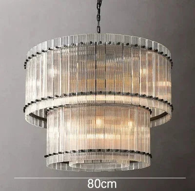 ثريا كريستال بحلقات مزدوجة ذهبية DecorBites™ لغرفة النوم وغرفة الطعام وغرفة المعيشة