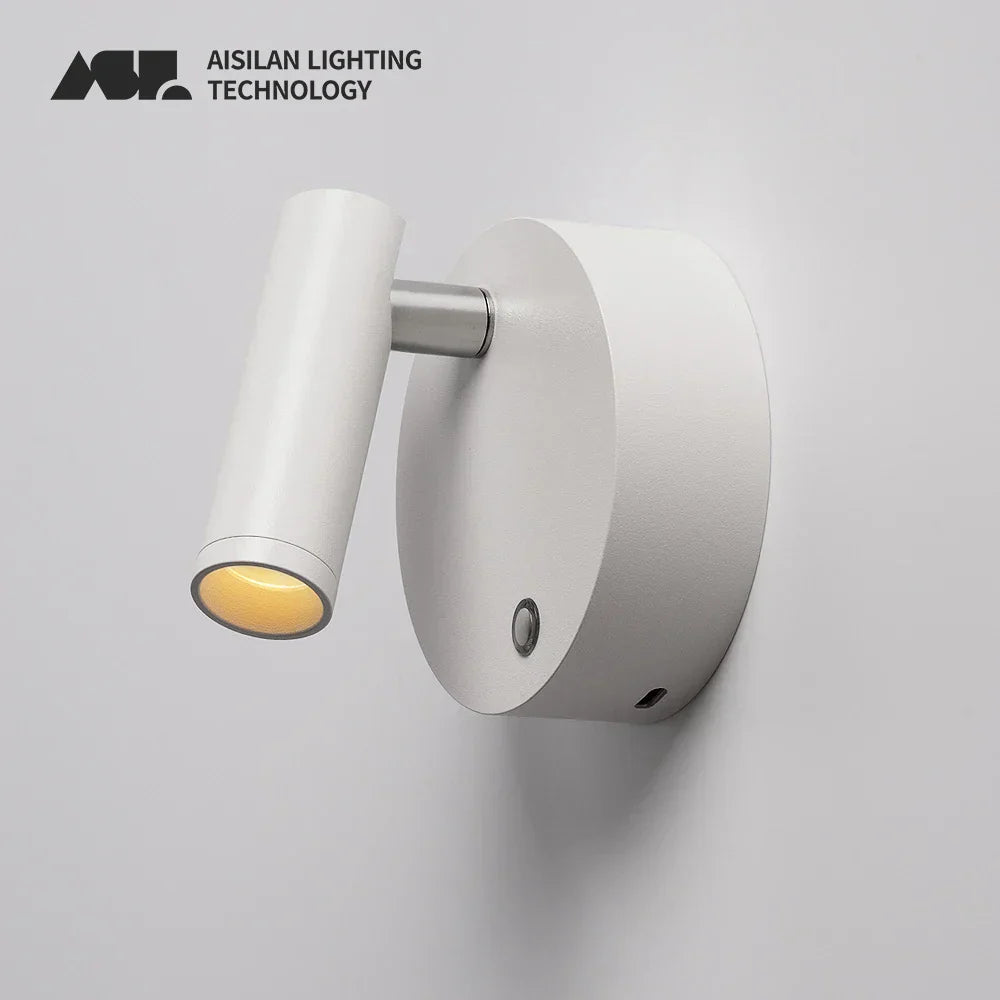 DecorBites™ Dimmable Wireless Wall Mounted Spotlight 3W USB Recharge LED Night Light