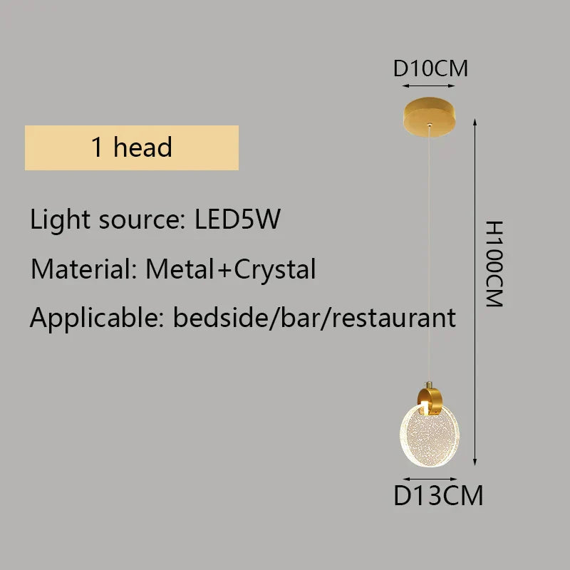 ثريا كريستال LED من DecorBites™ لديكور غرف المعيشة الحديثة
