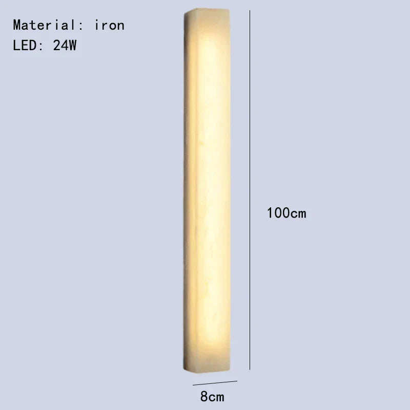 DecorBites™ Cuboid Marble LED Wall Lamp for Bedroom, Restaurant, Stairs - Dimmable Iron Lighting